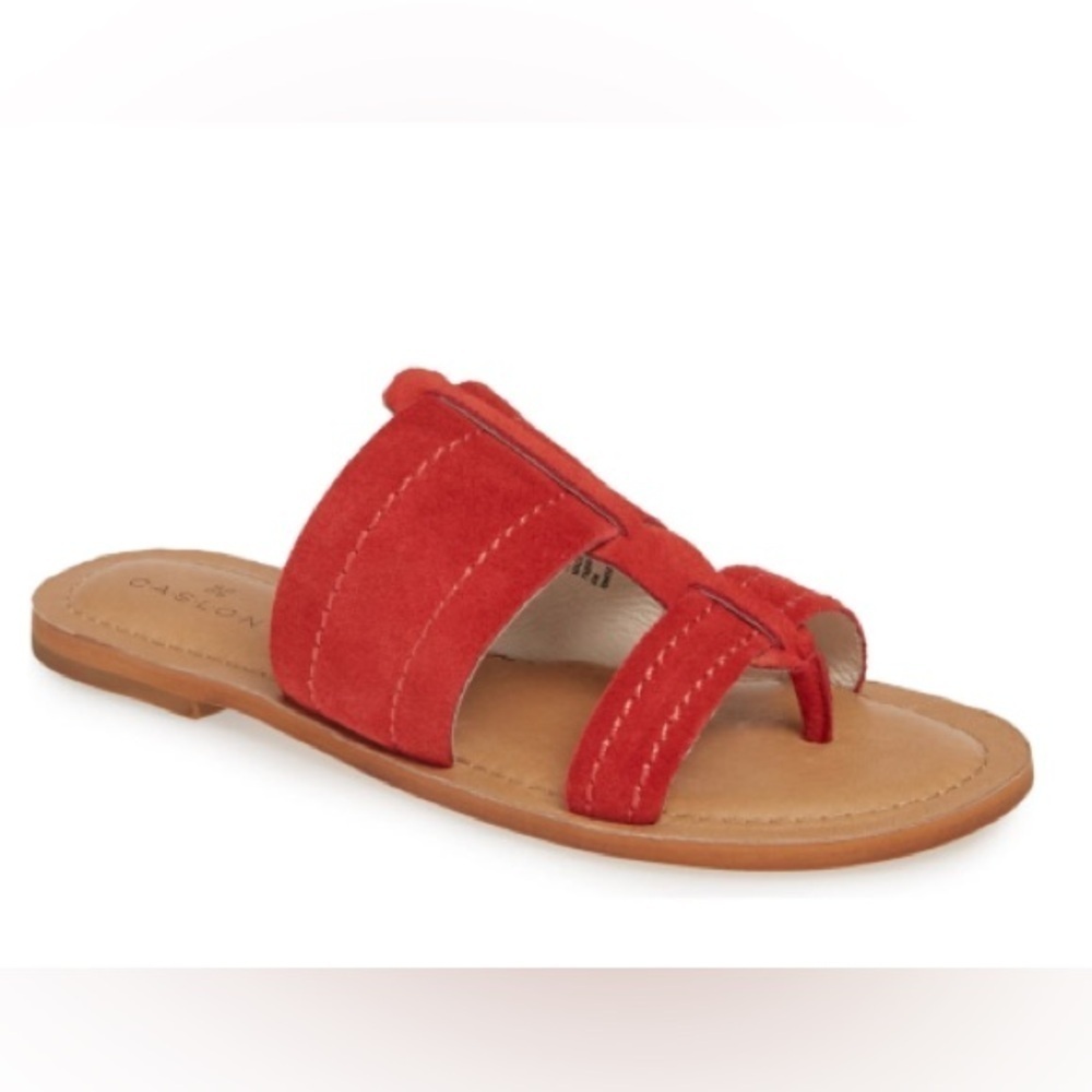 Caslon Leather Mateo Slide On Sandals | 7
